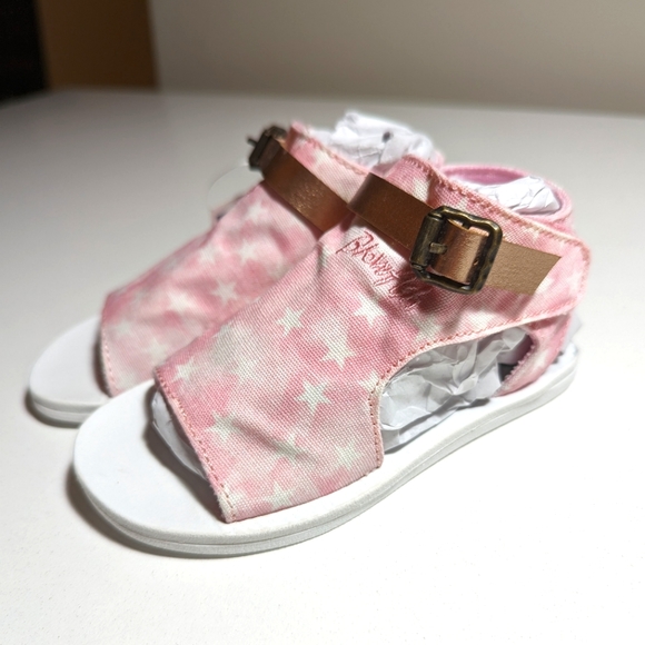 Blowfish Other - Blowfish Malibu Toddler Pink Star Canvas Sandal Flat, Size 8